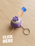 Blueberry Cake Clicker Keychain