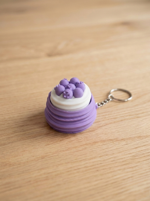 Blueberry Cake Clicker Keychain
